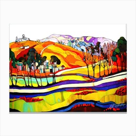 Countryside Charm - Landscape Painting Canvas Print