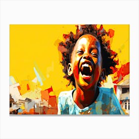 Happy Child - Laughing Child Canvas Print