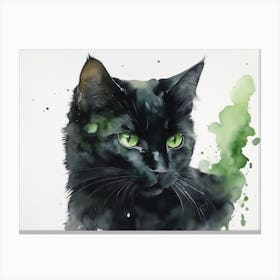Default Black Shadow Cat Watercolor Silhouette Detailed Realis 0 Be7c0107 0e2a 4440 92f9 9c966c3d8b01 1 Canvas Print