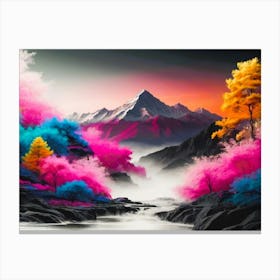 Colorful Mountains Canvas Print