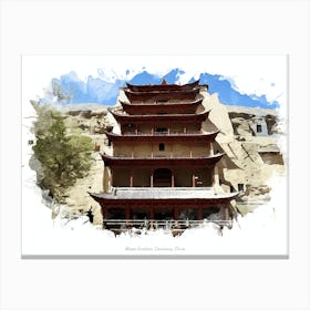 Mogao Grottoes, Dunhuang, China Canvas Print