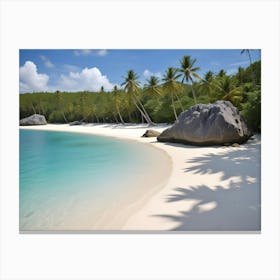 White Sand Beach 2 Canvas Print