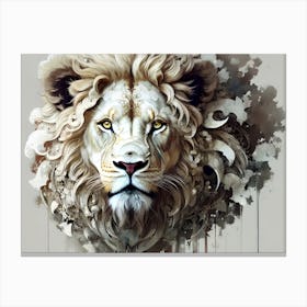 Lion Head 62 Canvas Print