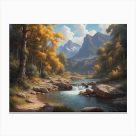 Mountain Stream 4 Canvas Print