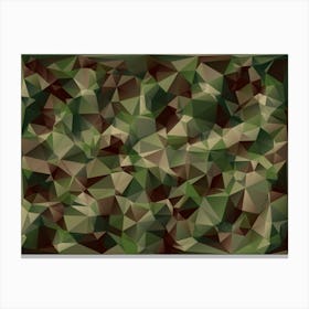 Abstract Vector Military Camouflage Background Canvas Print
