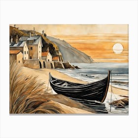 European Coastal Painting (72) Canvas Print