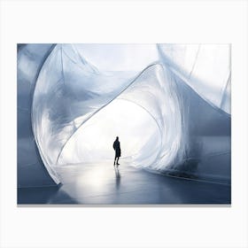 Man In A Tunnel 2 Canvas Print