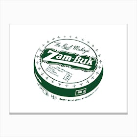 Zambuk - South African - Nostalgic - Ointment - Retro - Art Print - First Aid - Green Canvas Print