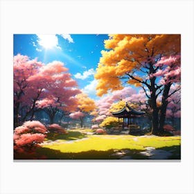 Sakura Trees 5 Canvas Print