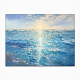 Endless Whispers of Salt & Sapphire Canvas Print