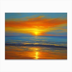 Sunset At The Beach 92 Canvas Print