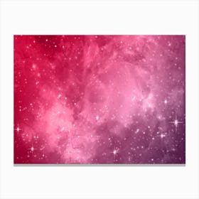 Purple Pink Shade Galaxy Space Background Canvas Print