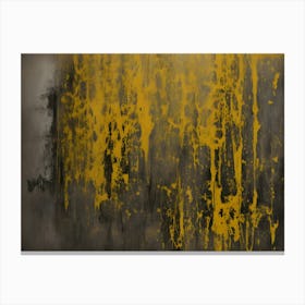 Yellow Grunge Texture 2 Canvas Print