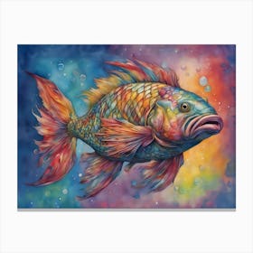 Fish Abstract Canvas Print