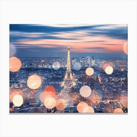 Paris By Night Canvas Print