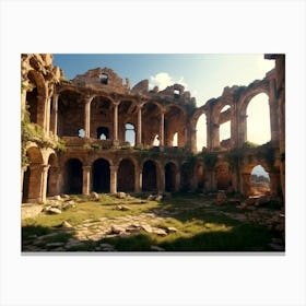 Ruins Of An Old Palace Canvas Print