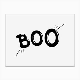 Boo Quote Canvas Print