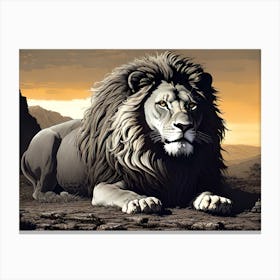 Lion king 8 Canvas Print