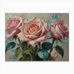 Three Roses 1 Canvas Print