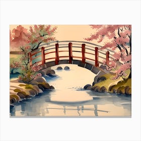 Bridge Over A River Canvas Print
