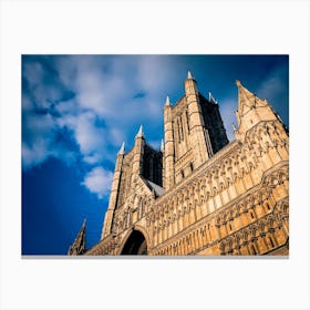 West Facade Lincoln Cathedral Canvas Print