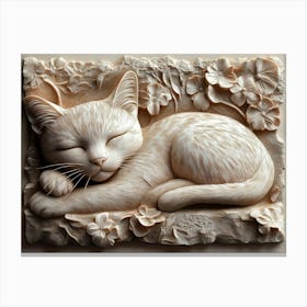 Cat Sleeping 1 Canvas Print