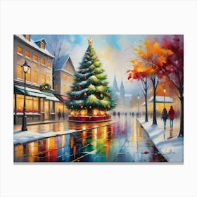 Christmas Town Canvas Print