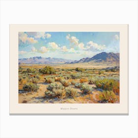 Western Landscapes Mojave Desert Nevada 4 Poster Canvas Print