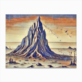 Mountain In The Desert Canvas Print