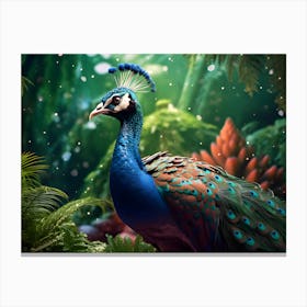 Peacock Out Canvas Print