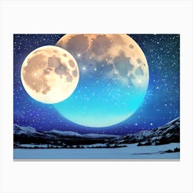 Full Moon In The Sky 2 Canvas Print