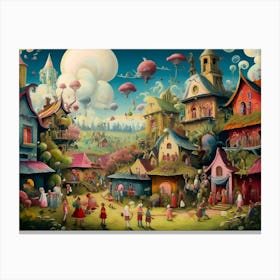 Fantasy Village 12 Canvas Print