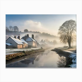 Winter's Day paintings art print Canvas Print