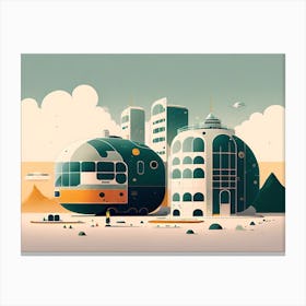 Futuristic City 49 Canvas Print