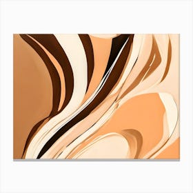 Caramel swirl Canvas Print