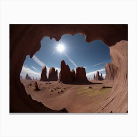 Desert Cave Canvas Print