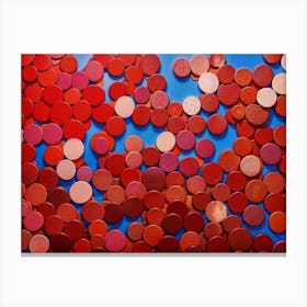 Red Circles Canvas Print