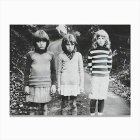 Three Little Girls Canvas Print