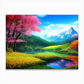 Landscape Painting 25 Canvas Print