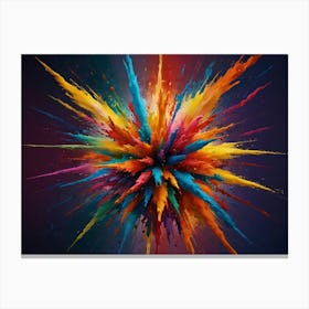 Colorful Explosion Canvas Print