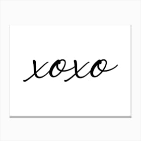 xoxo (hugs & kisses) Canvas Print