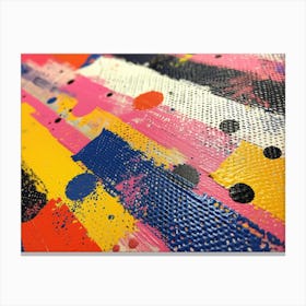 RetroRiso Revival: Embracing Analog Charm in Modern Design:Abstract Painting 1 Canvas Print