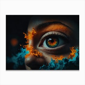 Woman'S Eye Canvas Print