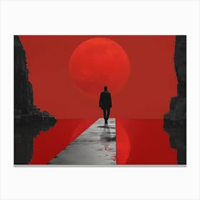 Red Sunset 1 Canvas Print