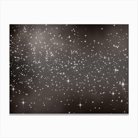 Greyish Shining Star Background Canvas Print