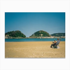 Relaxing in San Sebastian Canvas Print