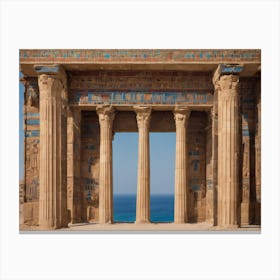 Egyptian Temple 3 Canvas Print