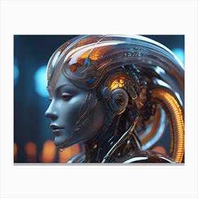 Futuristic Woman 3 Canvas Print