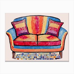 Mosaic Couch 1 Canvas Print