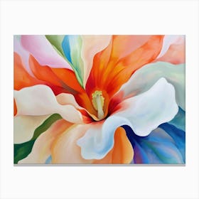 Contemporary Artwork Inspired By Georgia O Keeffe 3 Canvas Print